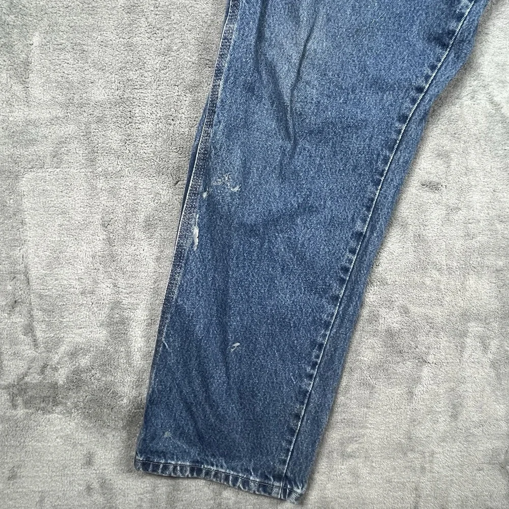 Wrangler RIGGS WorkWear Denim Mens Blue Jeans Carpenter Size 36x32‎ SEE PICS